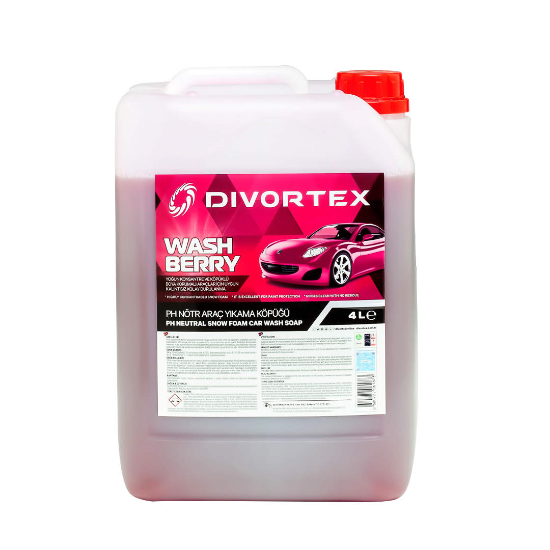 Divortex Divortex DVX WashBerry Ph Balanced Car Soaps with Pomegranate Scent 4 ...